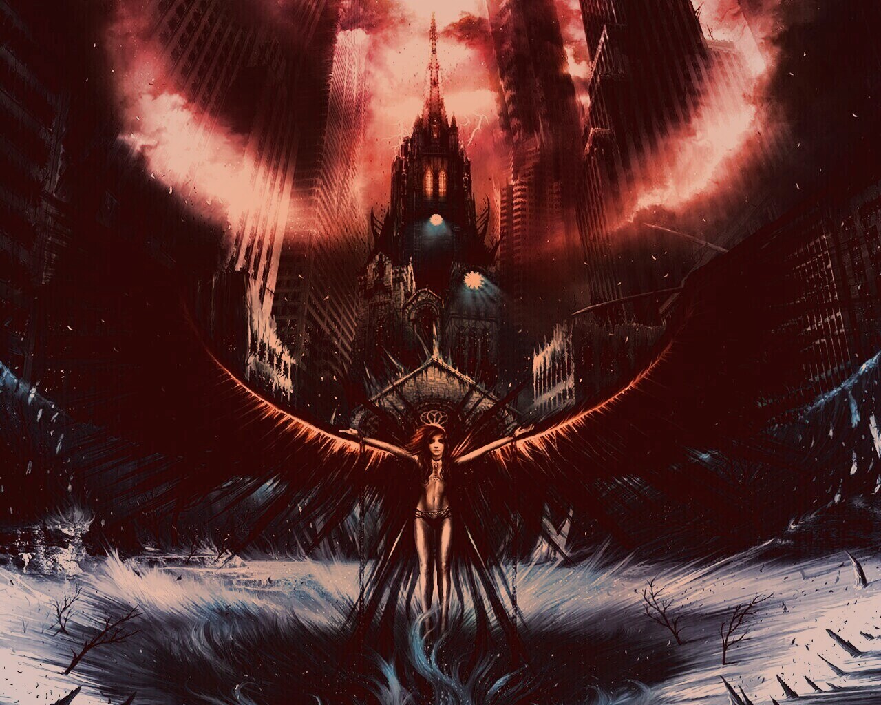 Тёмный ангел обои