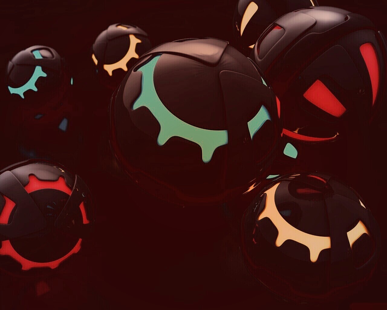 Трёхмерные шары обои