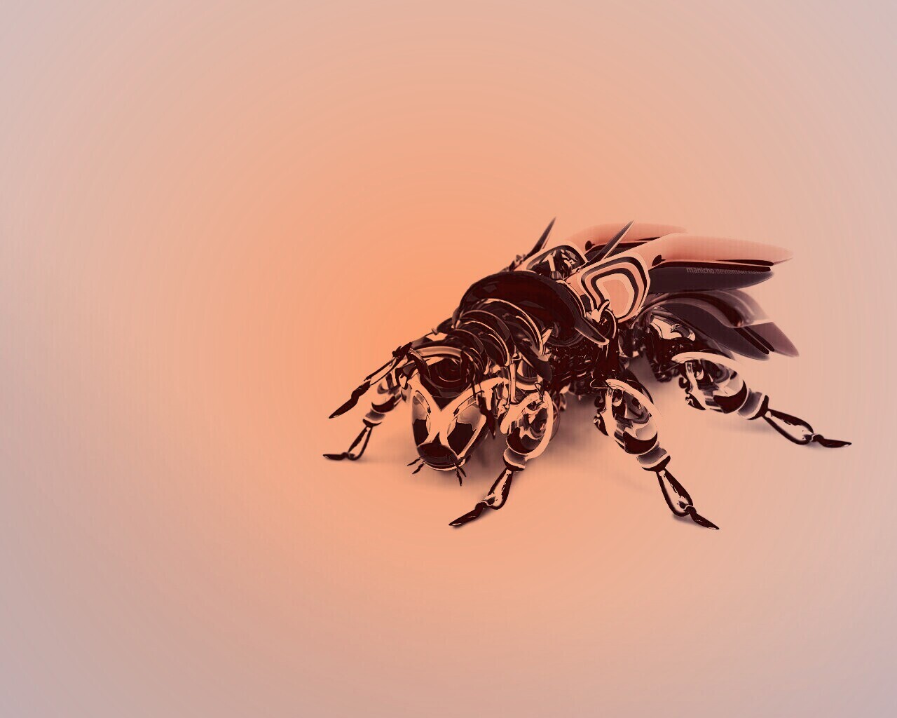 Кибер муха обои