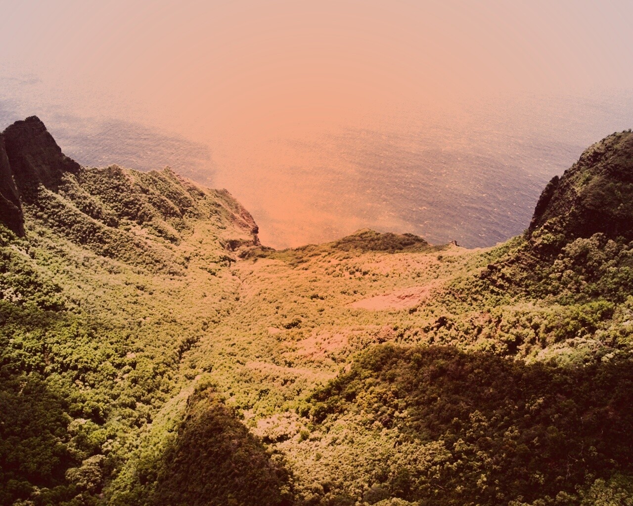 Горный пейзаж обои