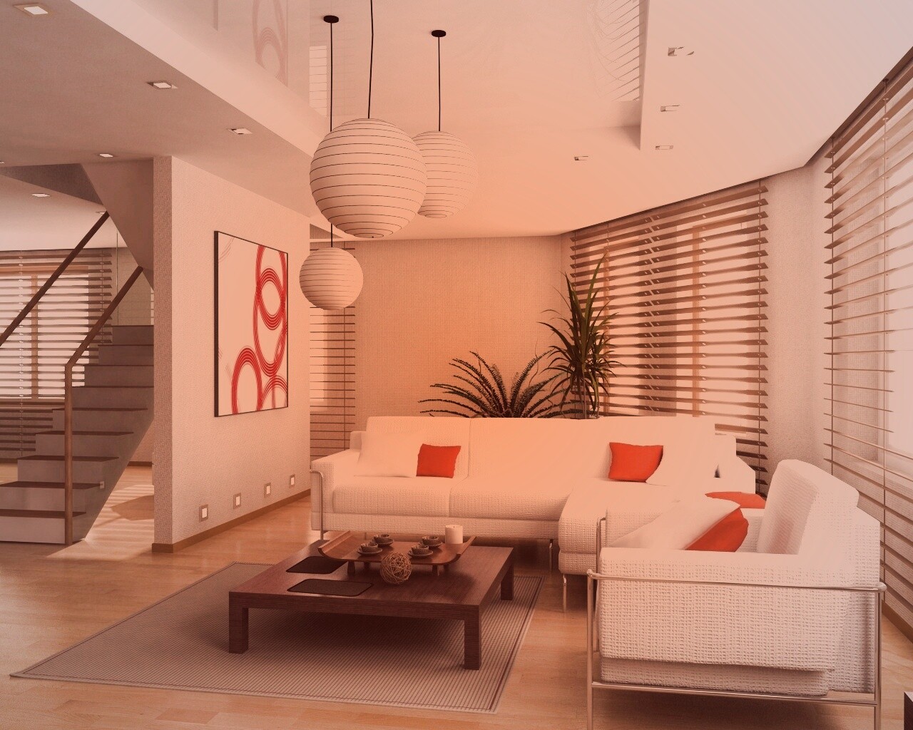 Китайская гостинная обои