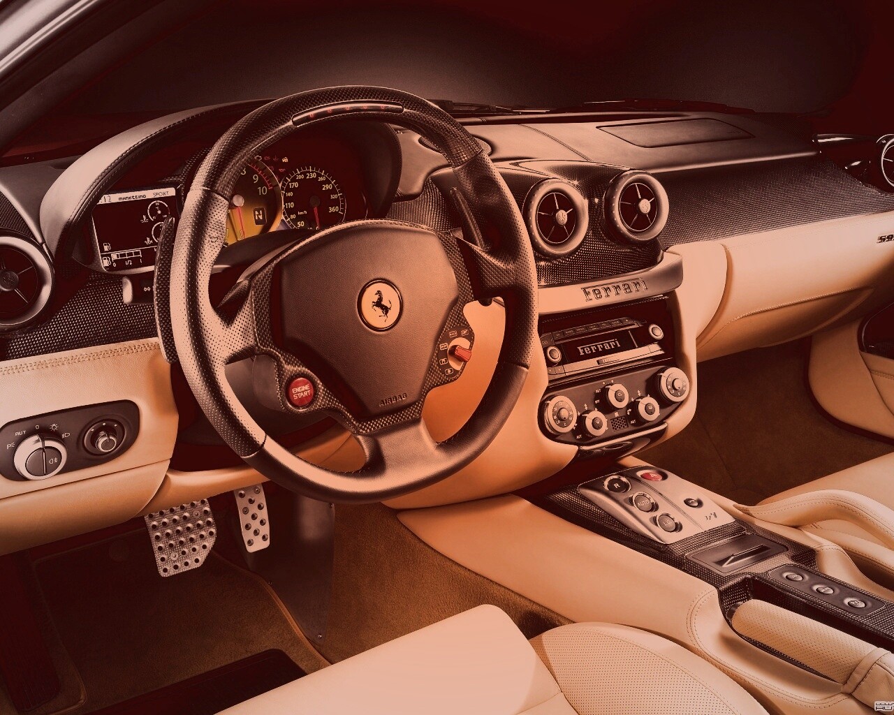 Салон феррари обои