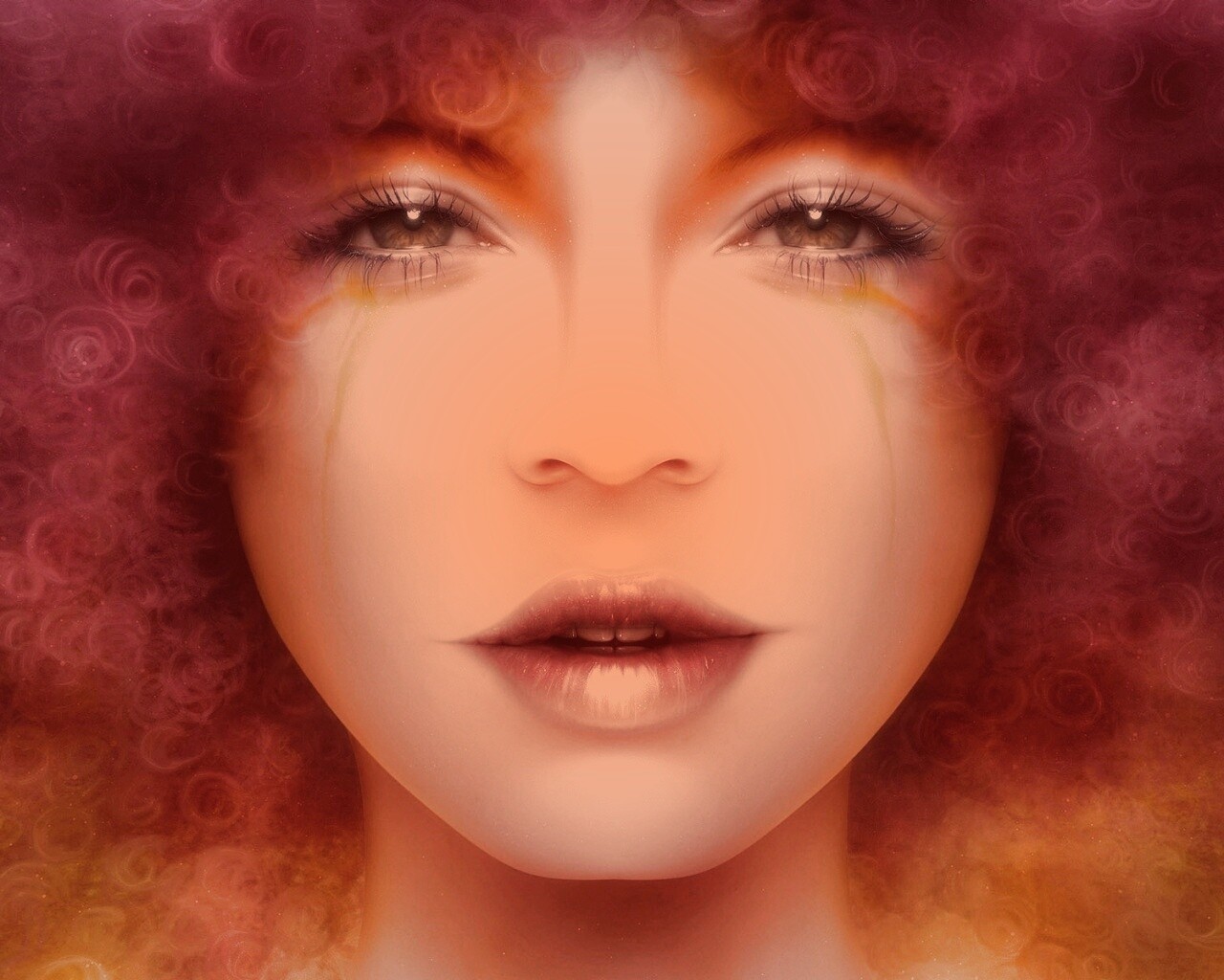 Карамельное личико обои