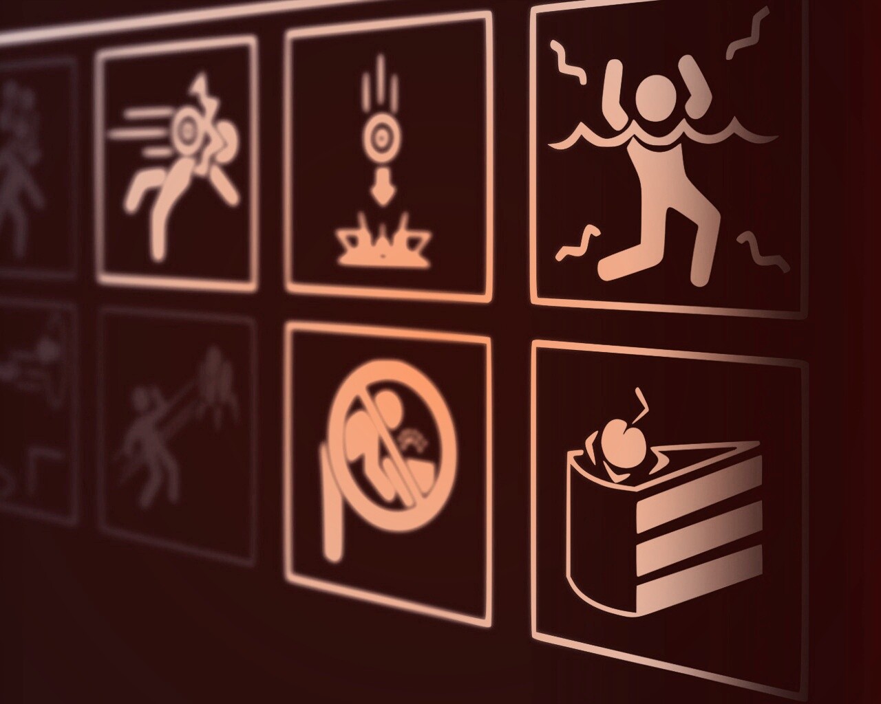 предупреждения Portal обои