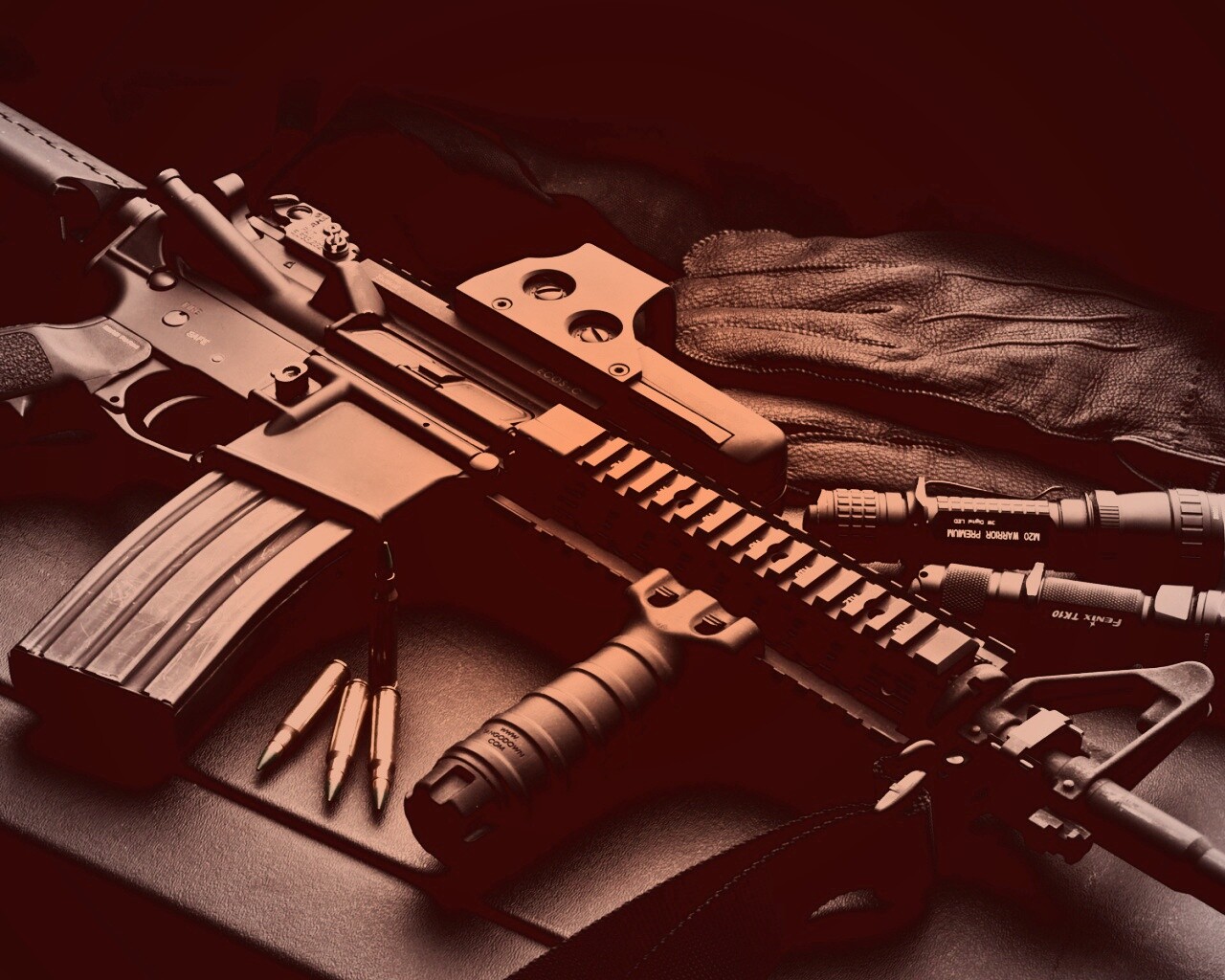 Черный автомат обои