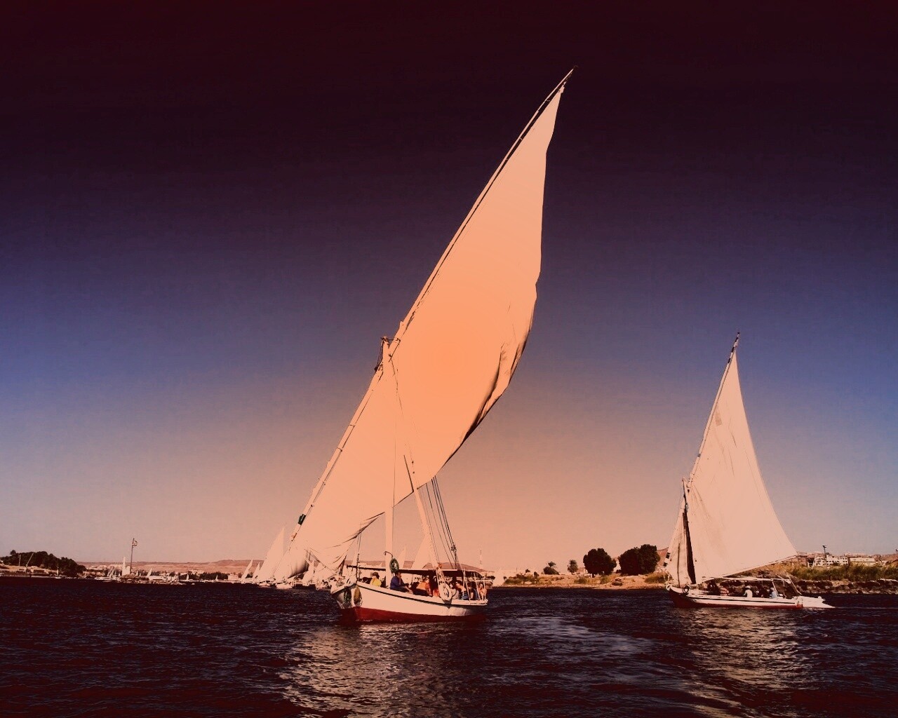 Под парусами обои