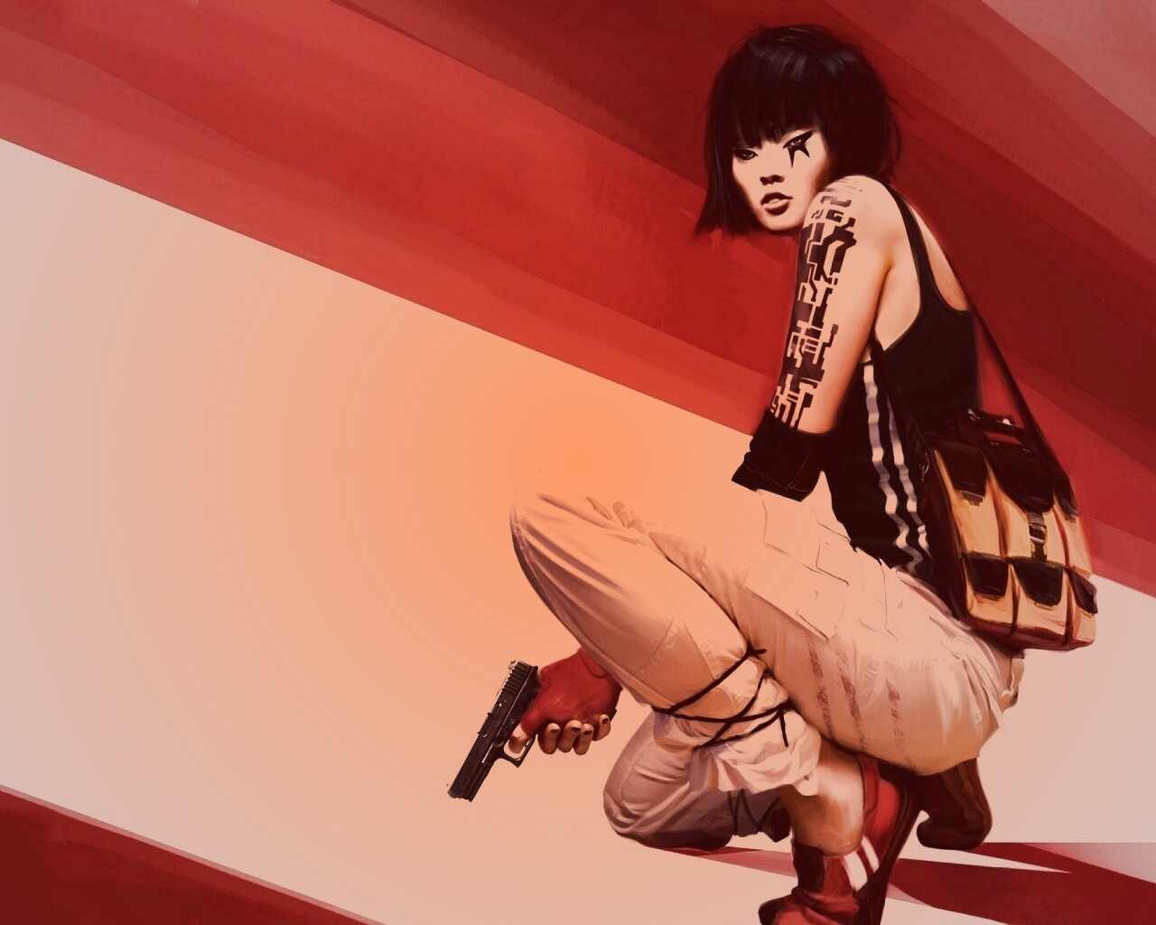 Фейт с пистолетом обои