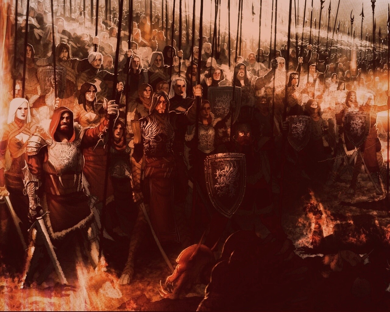 Борьба против порождений тьмы обои