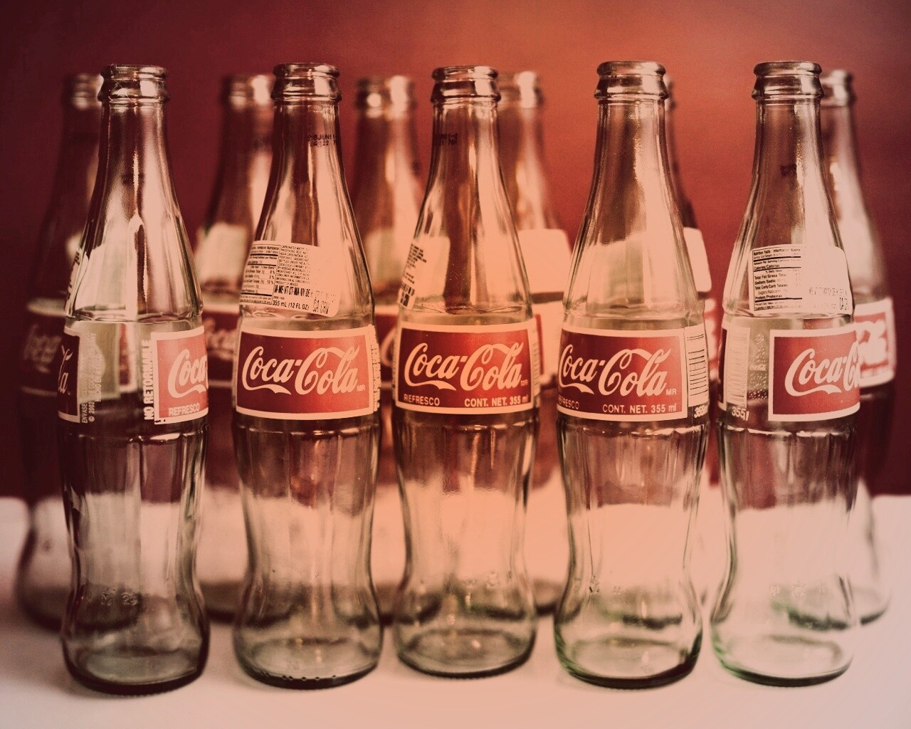 Бутылки Кока Колы обои