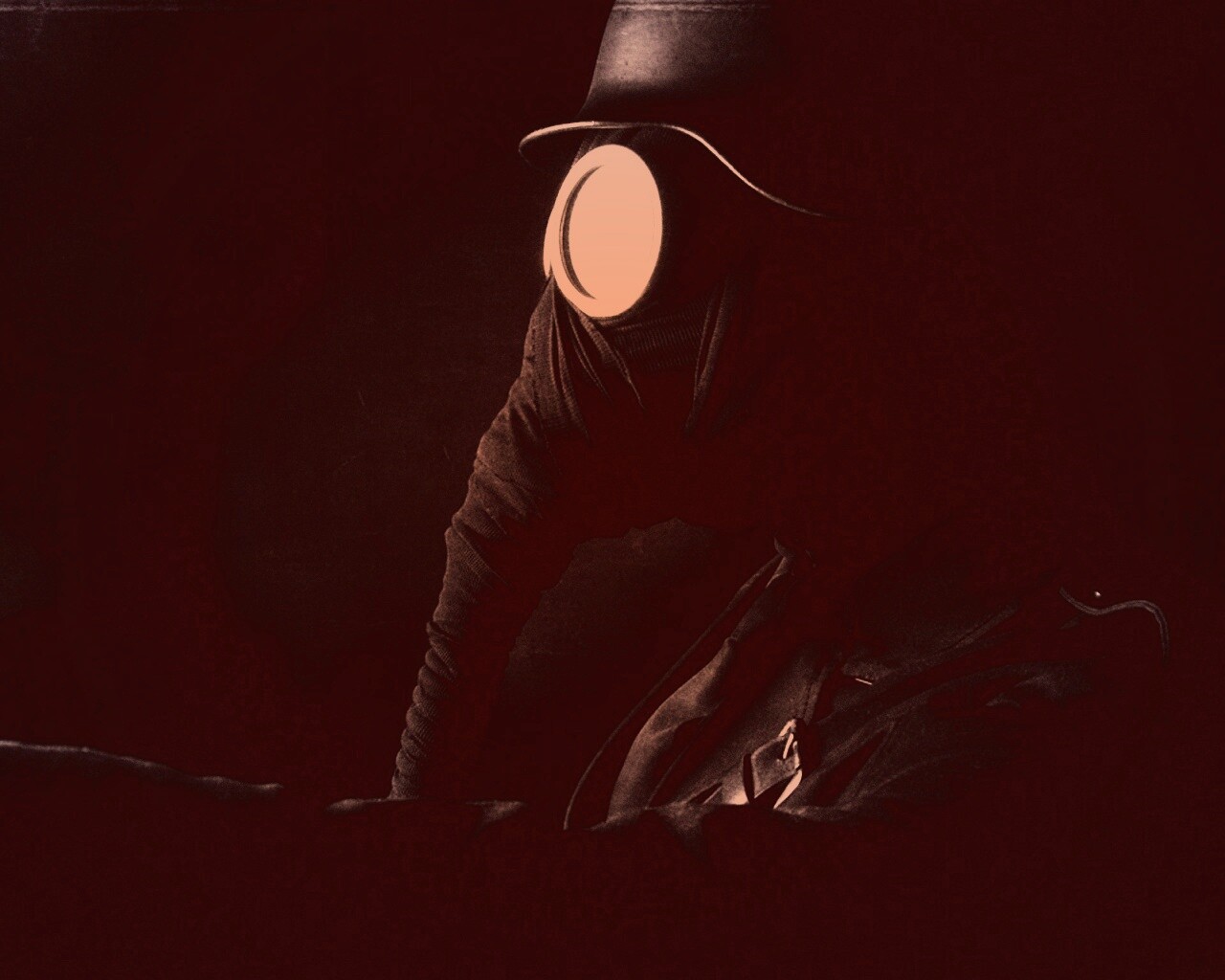 В противогазе обои