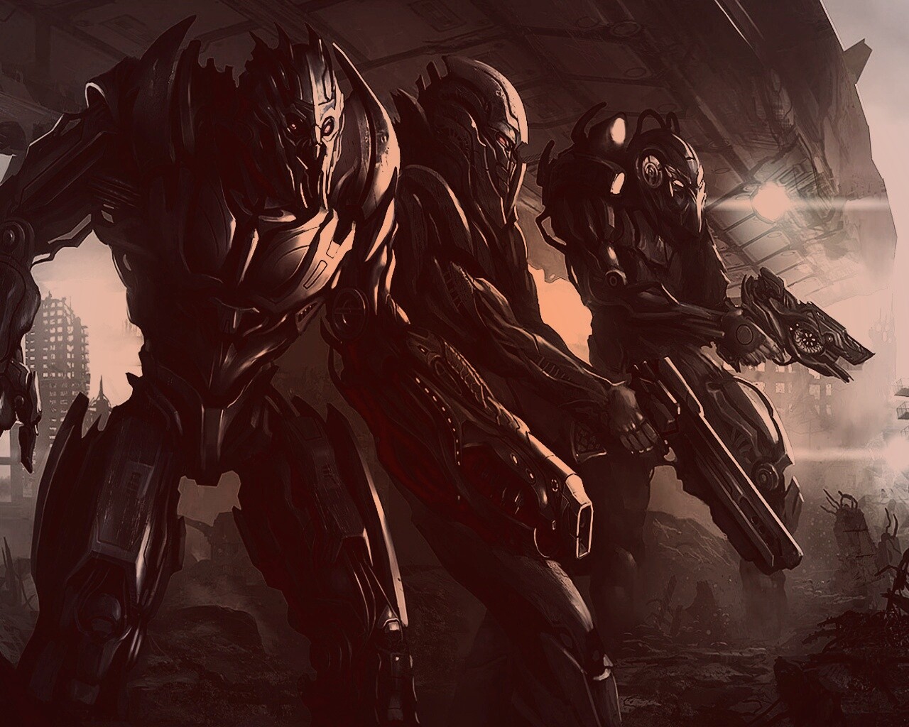 Нападение на землю обои