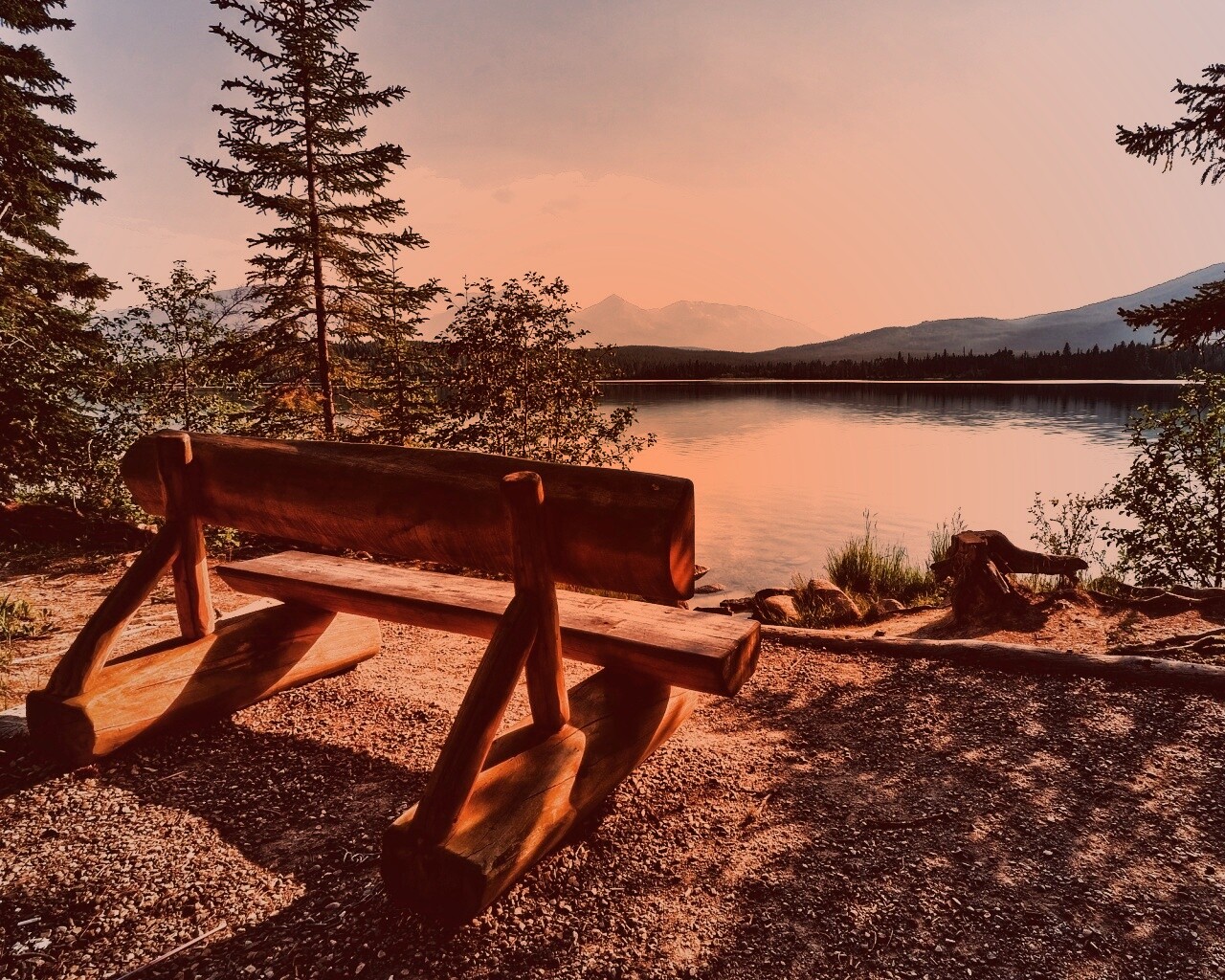 Скамейка обои