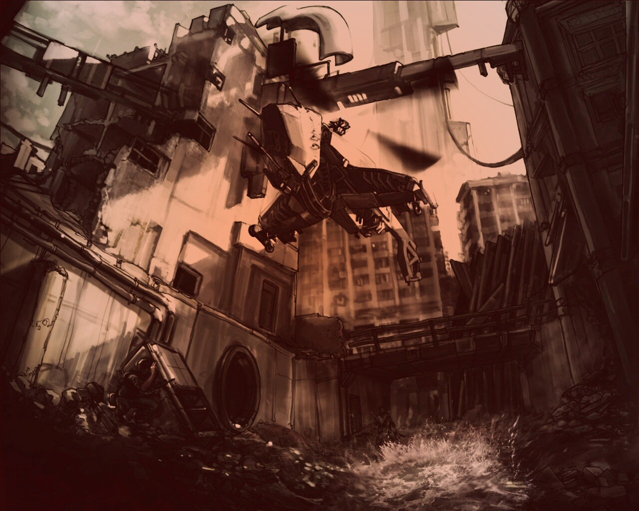 City 17 из Half Life обои