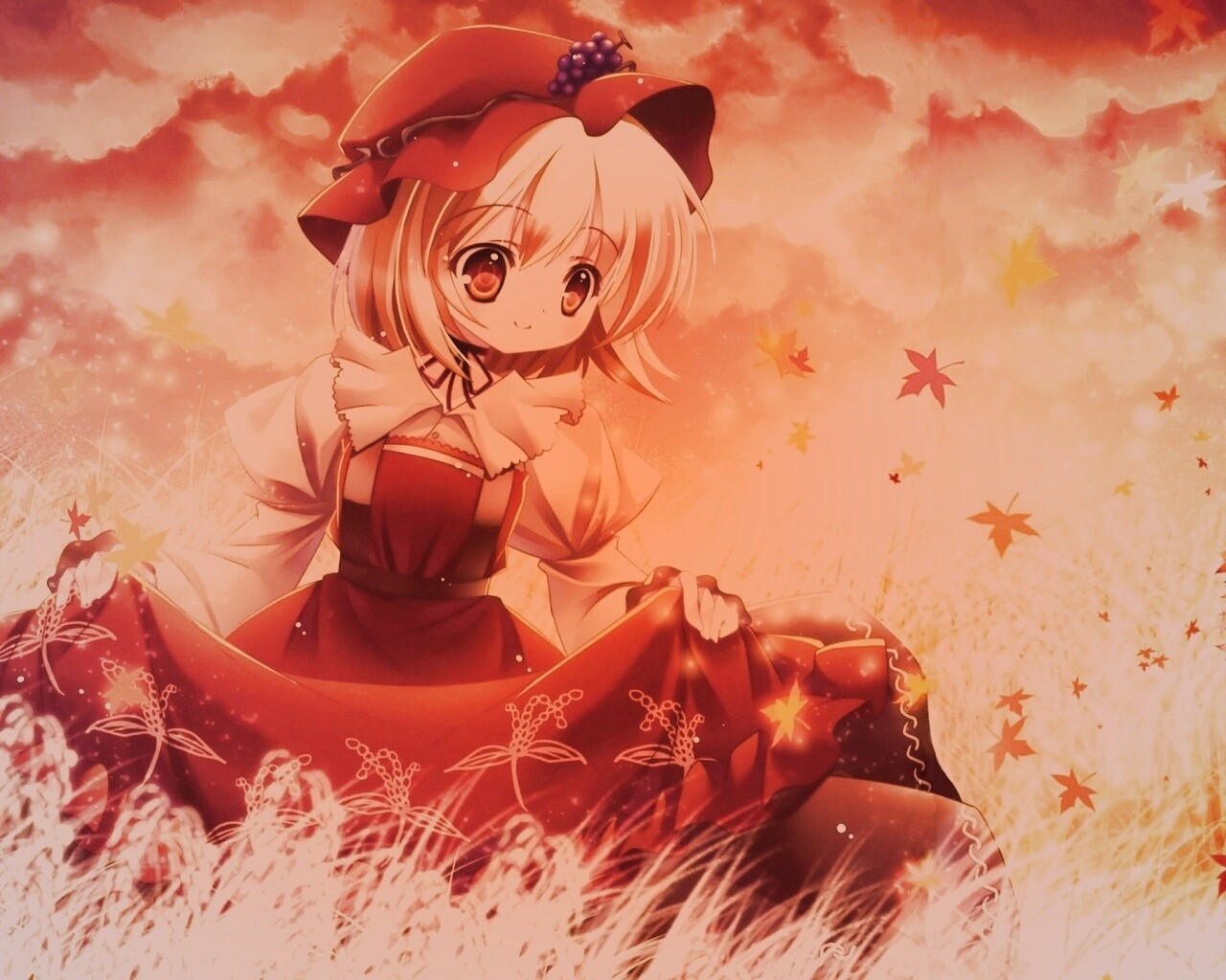 Девочка в поле обои