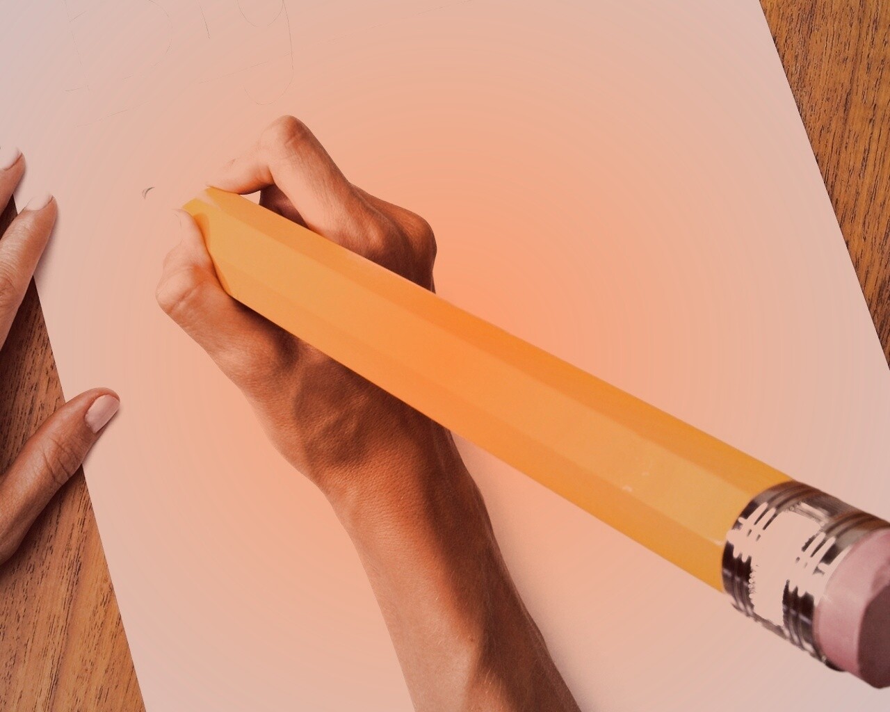 Бльшой карандаш, большие мысли обои