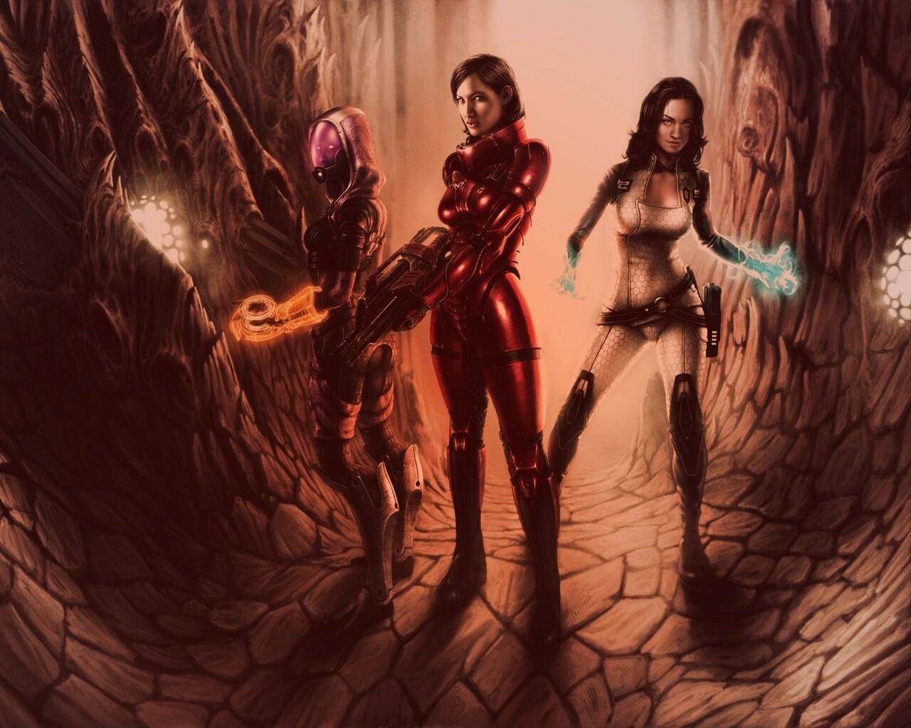 Девушки mass effect обои