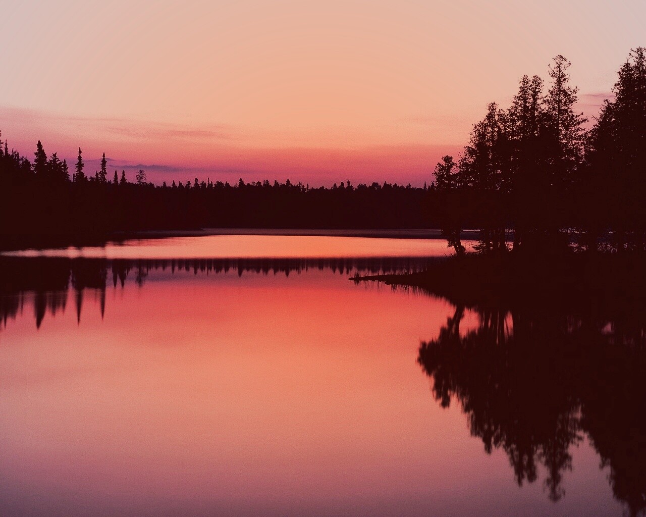 Вечерний пейзаж обои