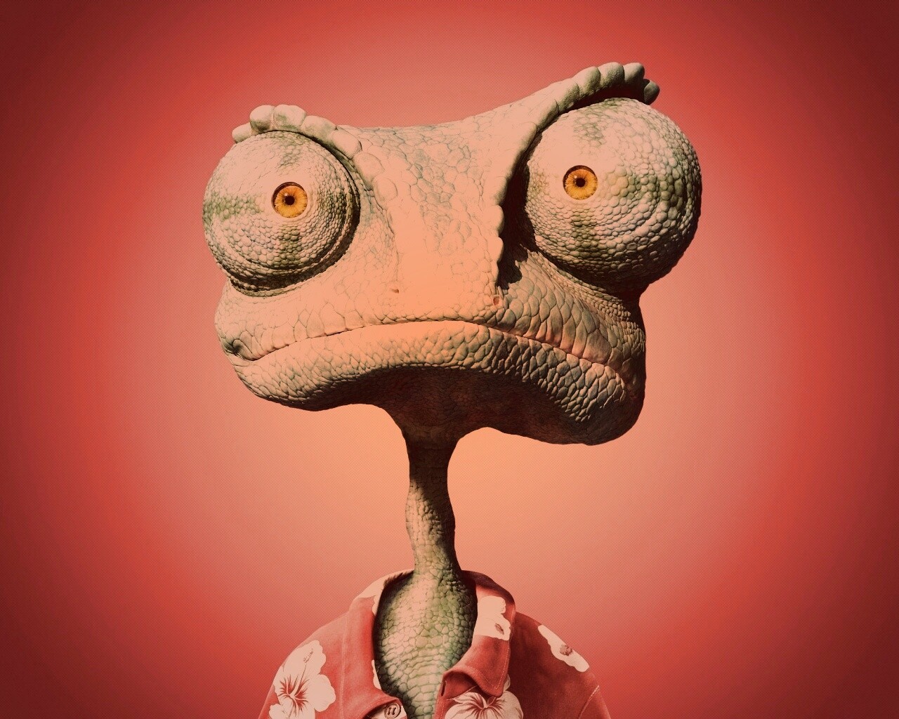 Ранго на красном фоне обои