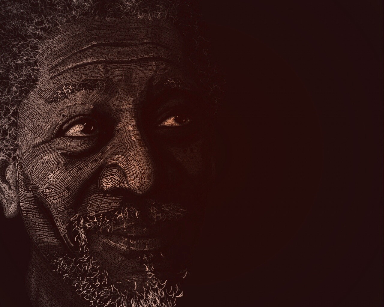 Морган Фриман — текстовый портрет обои