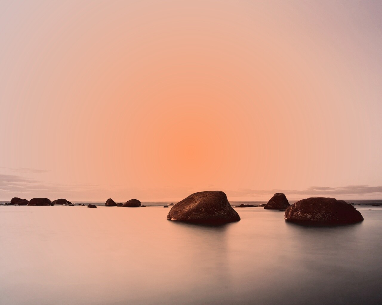 Небо и вода обои