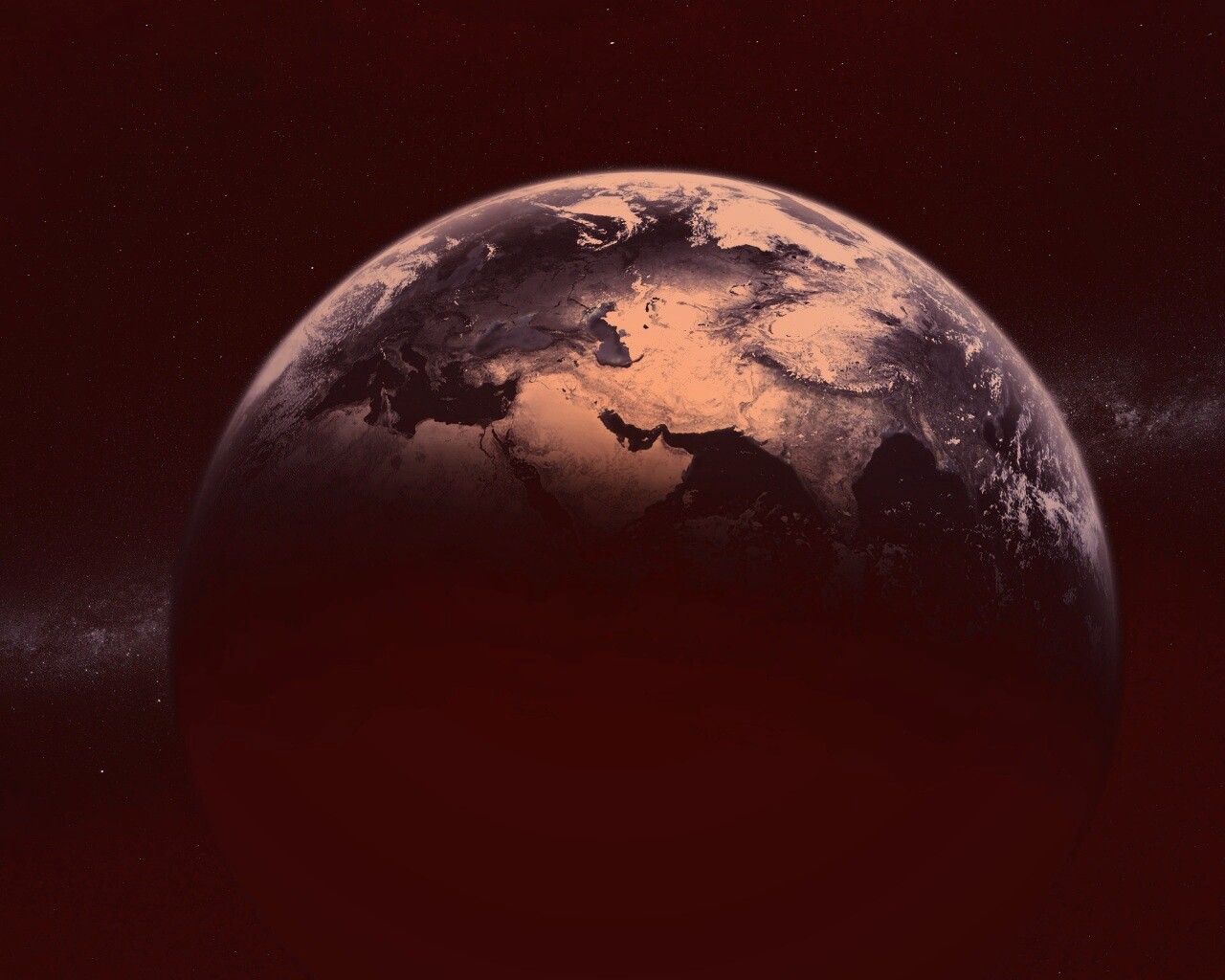 Северное полушарие Земли обои