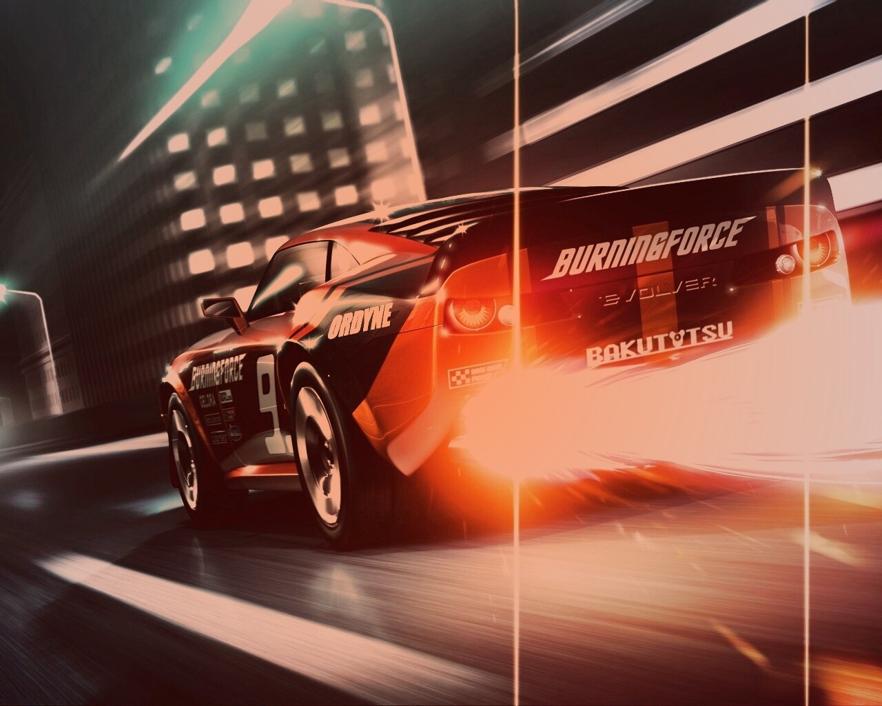 Ночное нитро обои