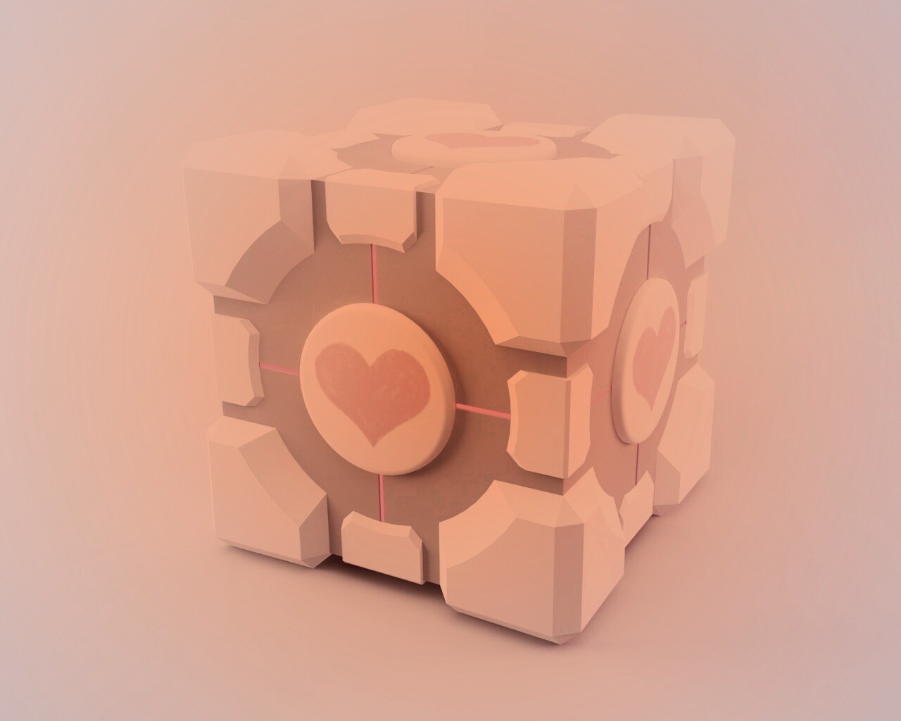 Взвешенный куб-компаньон обои