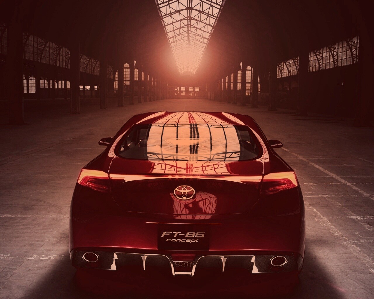 Концепт спортивной тойоты обои