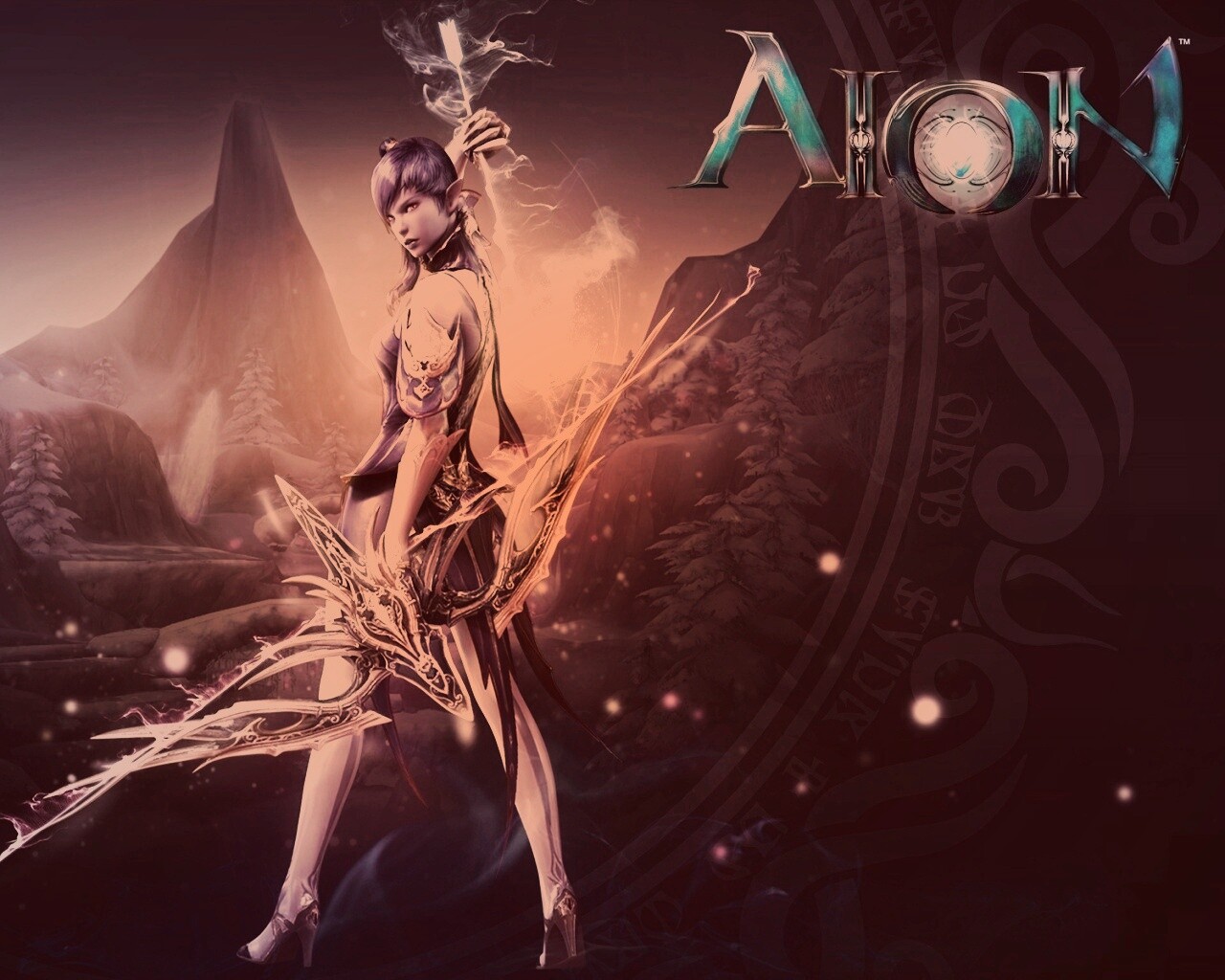 Эльфийка из Aion обои