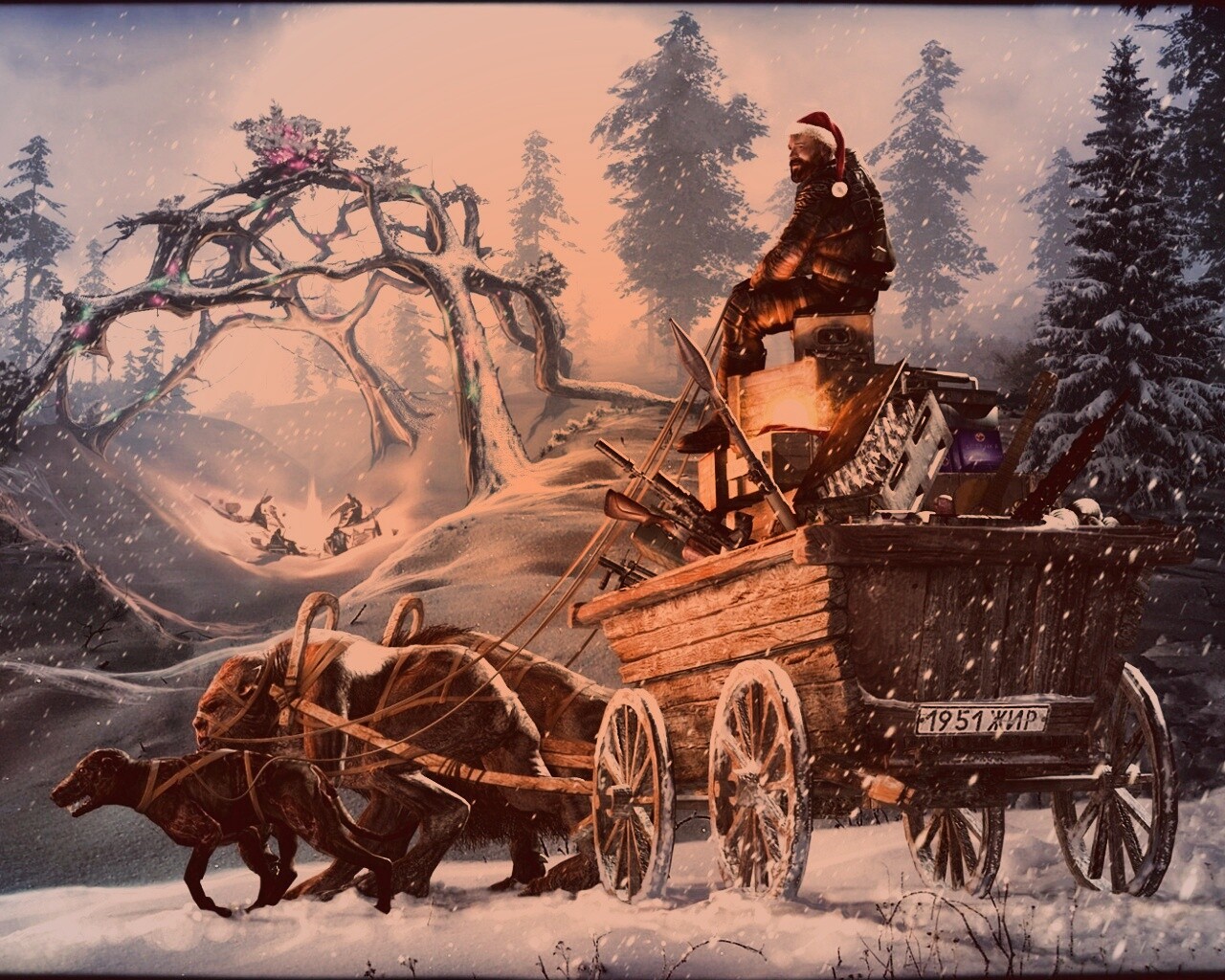 Новогодний Сталкер обои