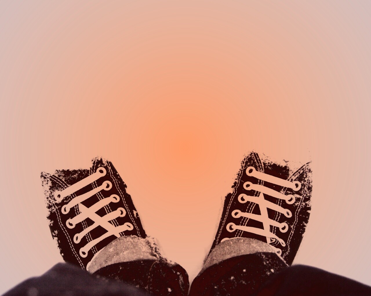 Дурак зимой в кедах обои