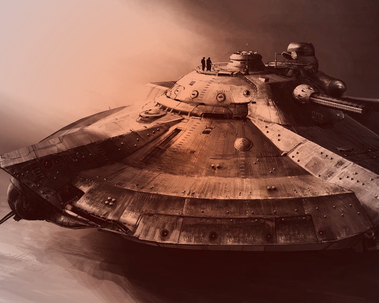 Летающая тарелка. Разработка Рейха. обои