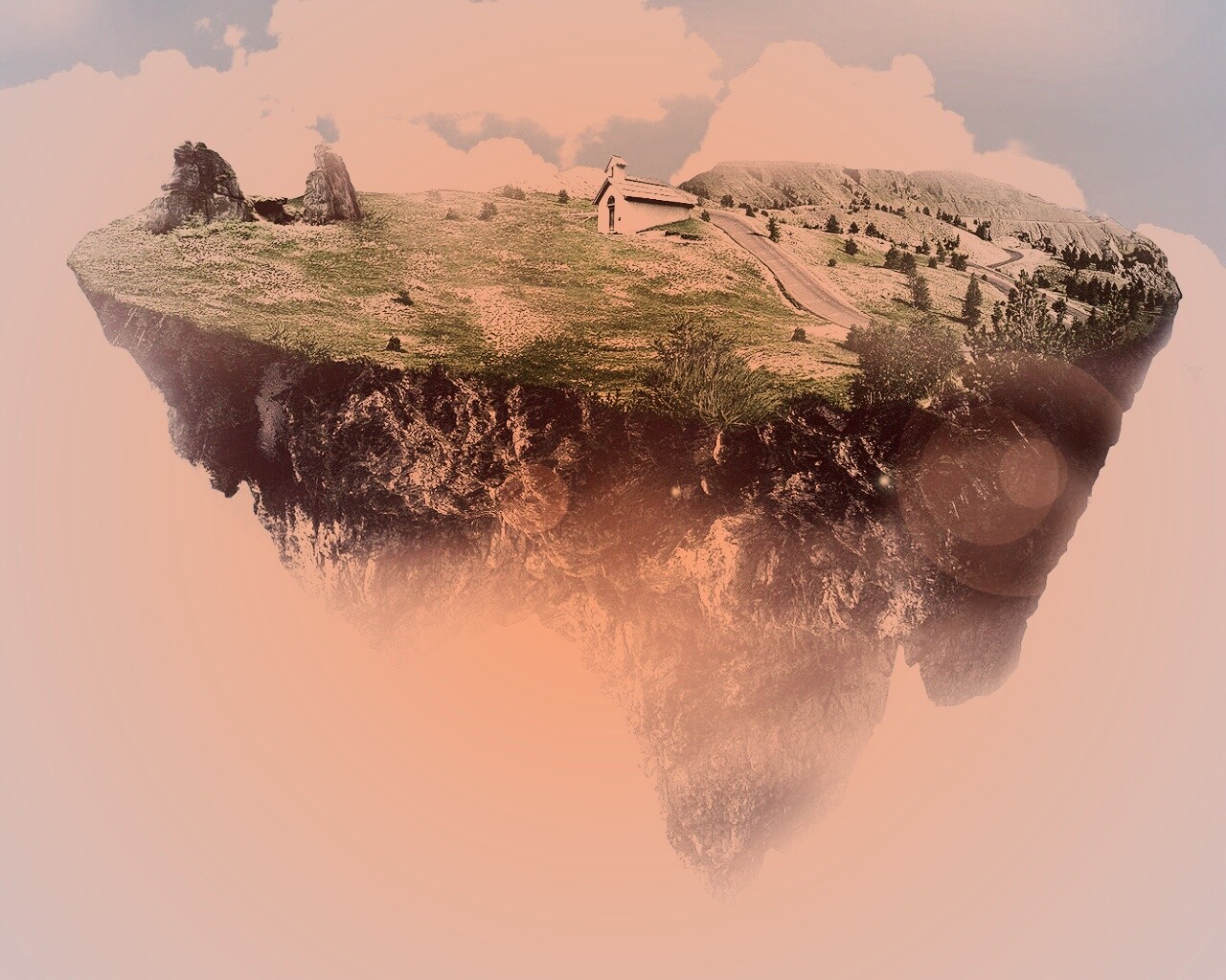 Летающий острв обои