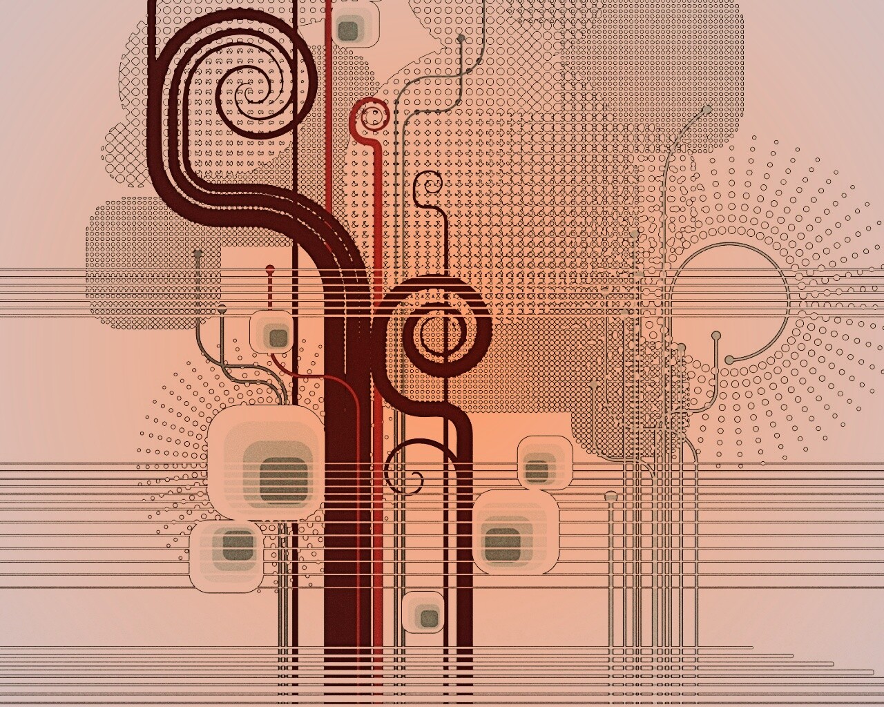 Линии и точки обои