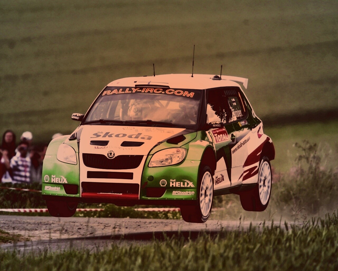 Раллиййная Шкода обои