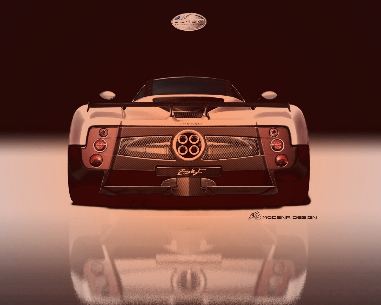 Pagani Zonda рендер обои