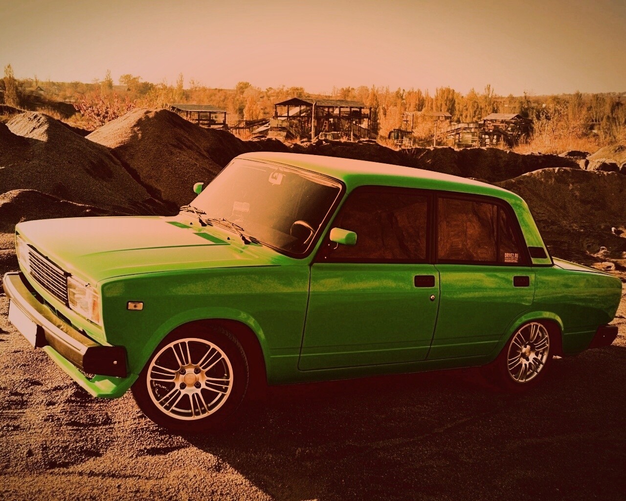 Кислотные жигули обои