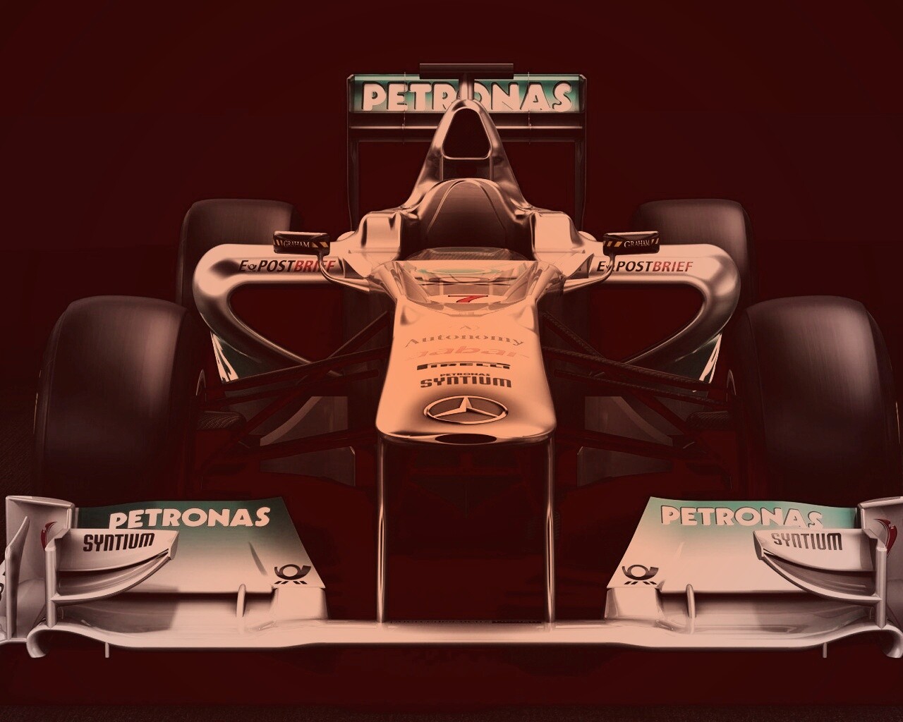 Болид Мерседес обои