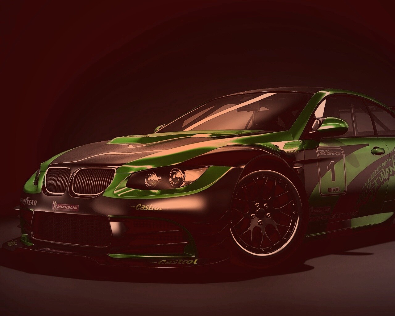 Гоночный BMW M3 обои