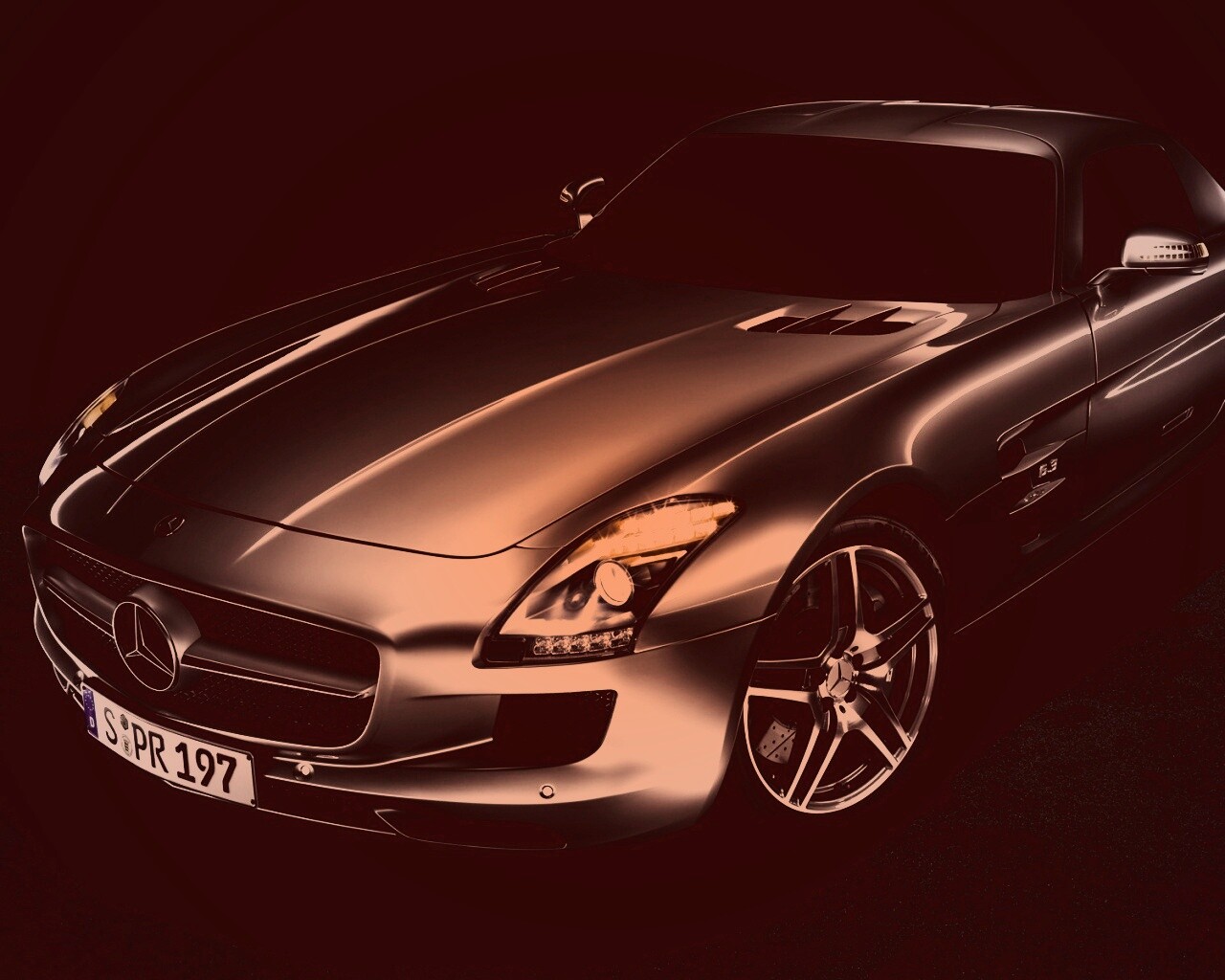 Mercedes SLS обои