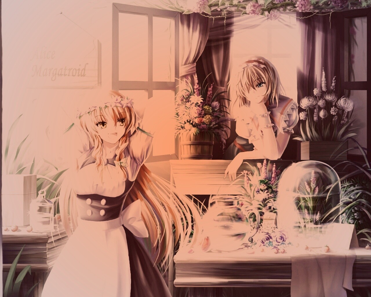 Анимешное утро обои