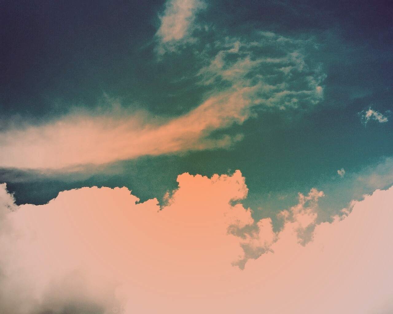 Винтажные небеса обои