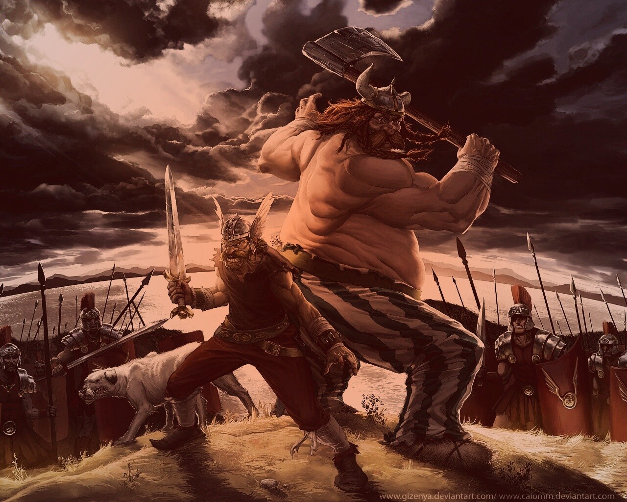 Астерикс и Обеликс по взрослому обои