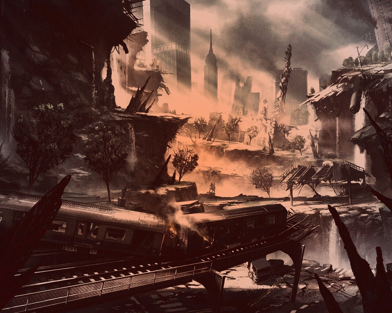 Развалины Нью-Йорка обои