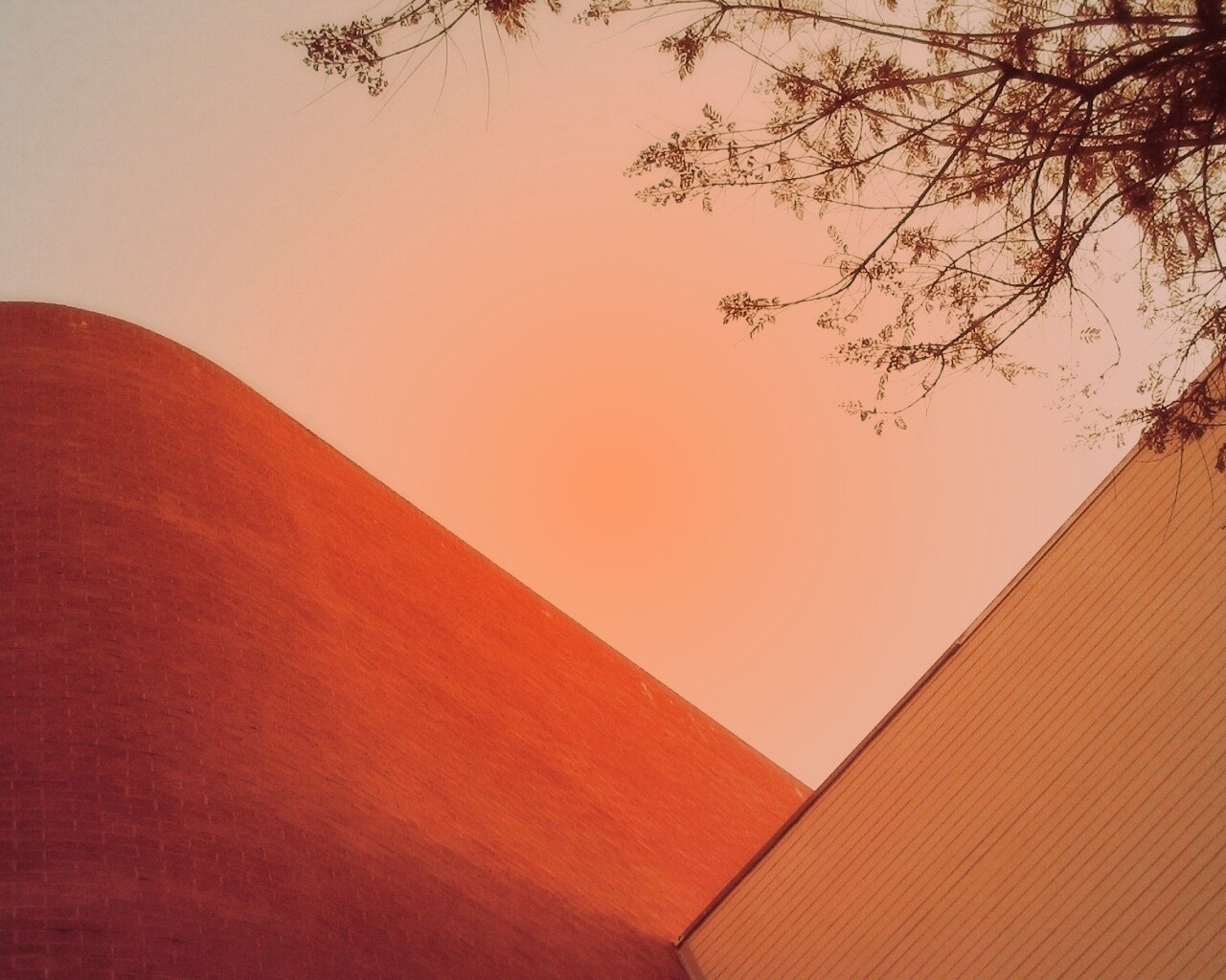 Закругленная стена обои