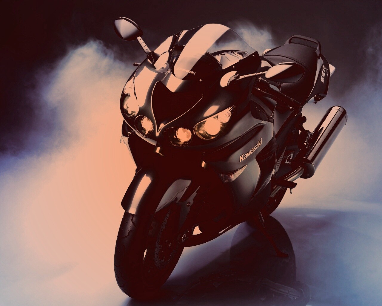 Мотоцикл Кавасаки ZX14 обои