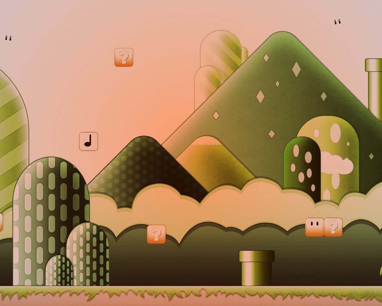 Мир Супермарио обои