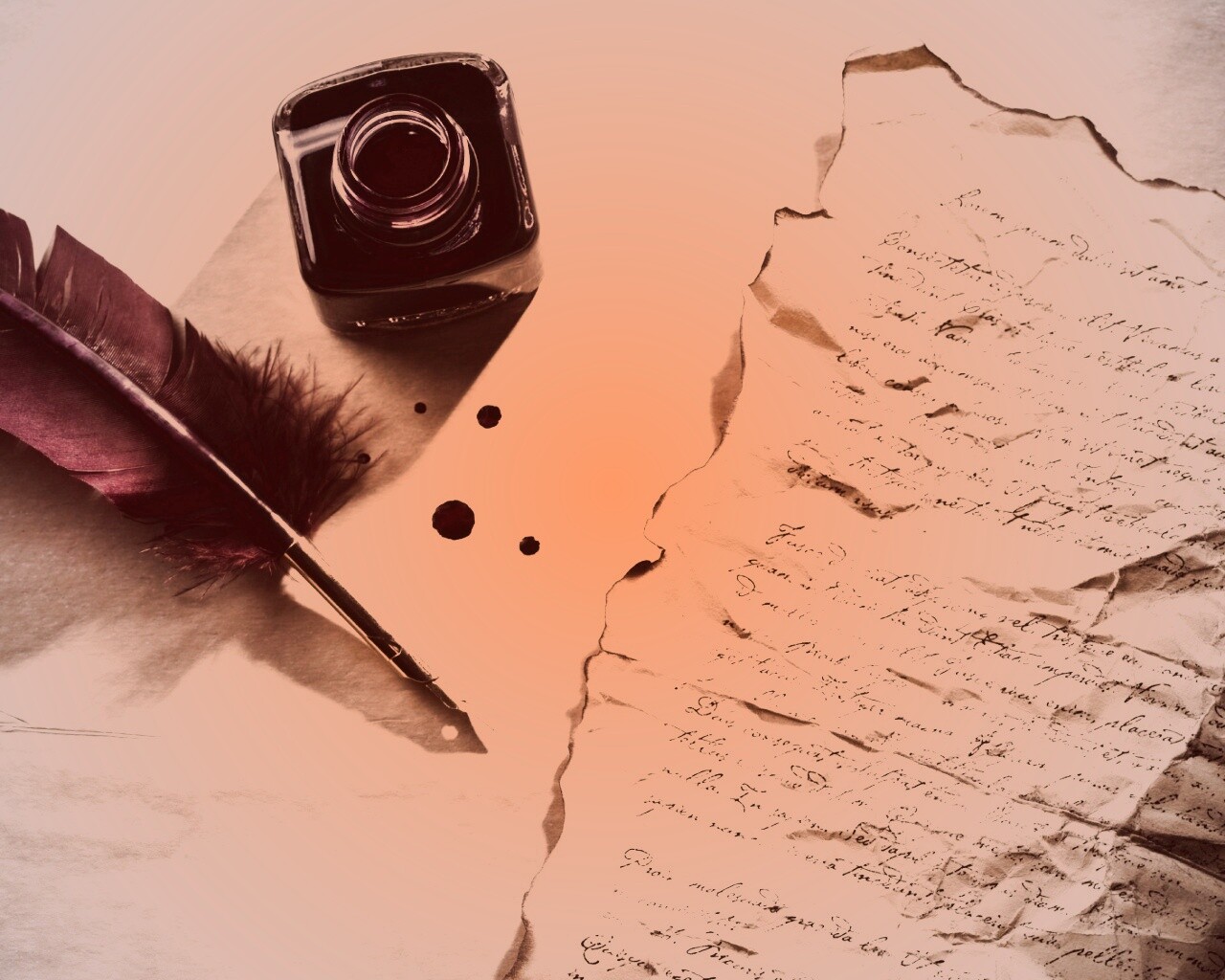 Мятое письмо обои