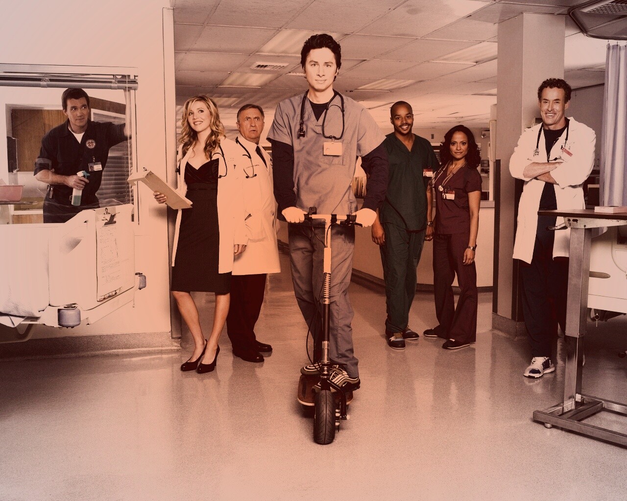 Герои сериала Клиника обои