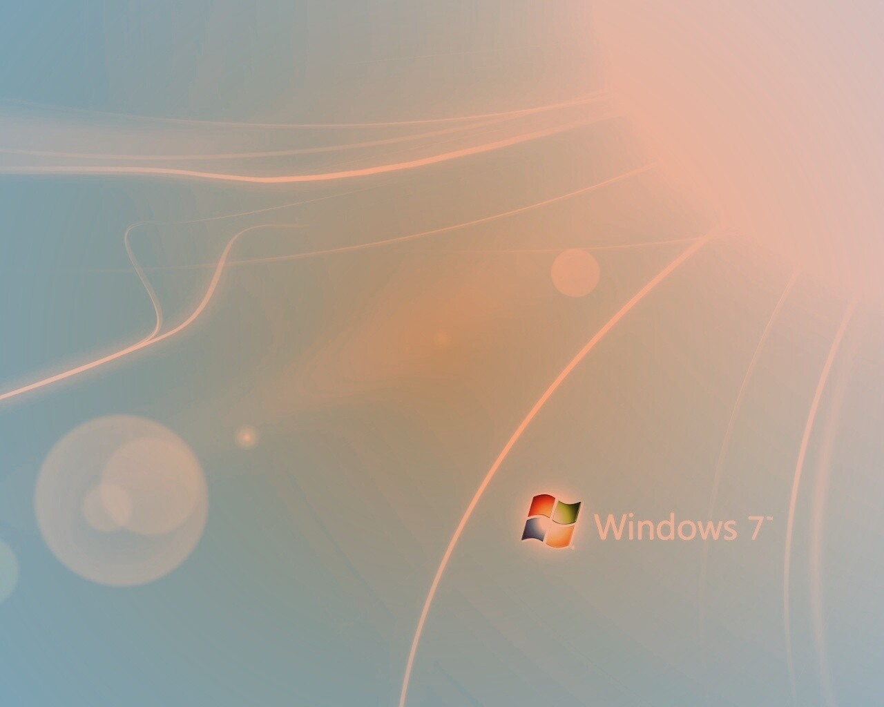 Голубые обои Windows 7 обои